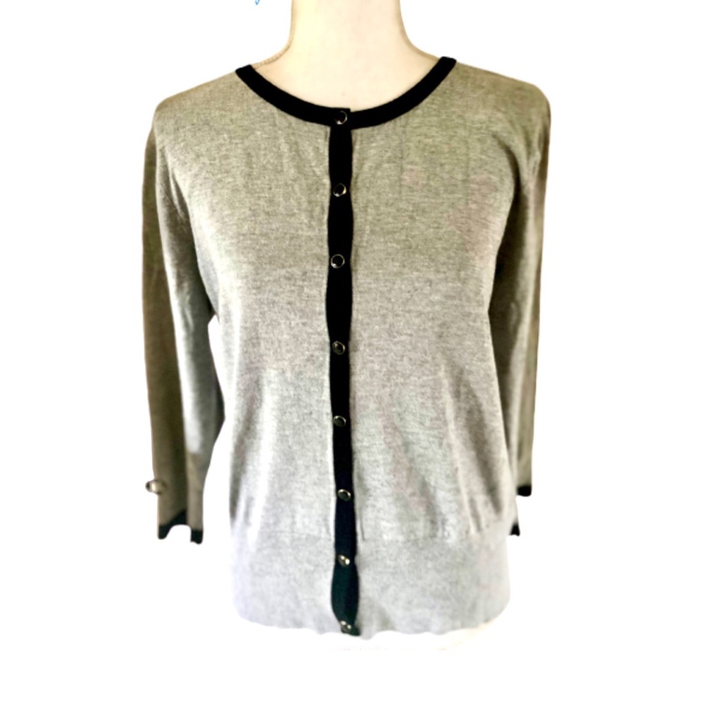 Premise Gray and Black Women's Cardigan